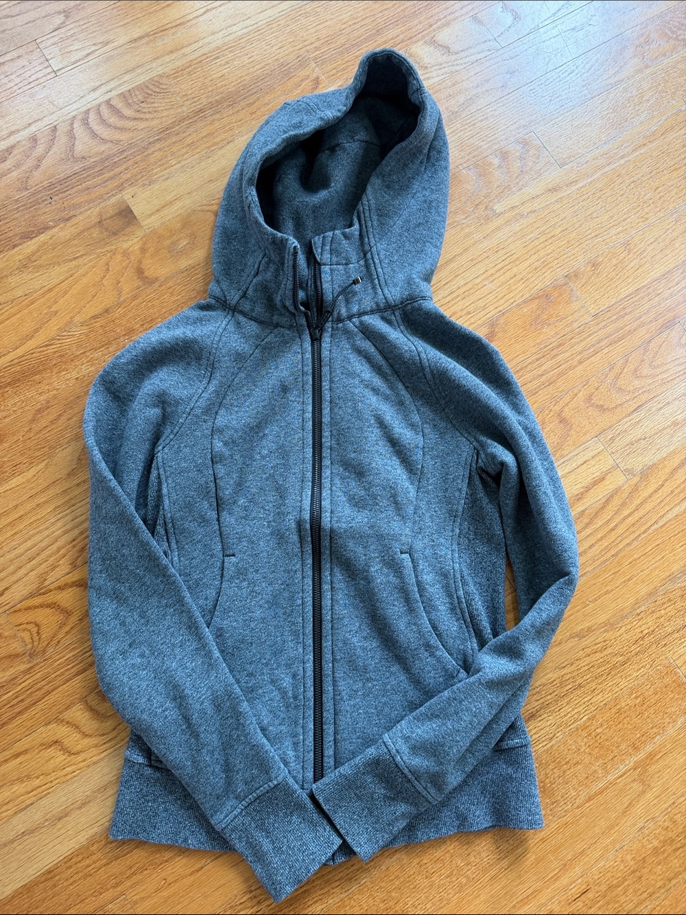 lululemon athletica Size 4 Gray Full‑Zip Hooded Jacket
